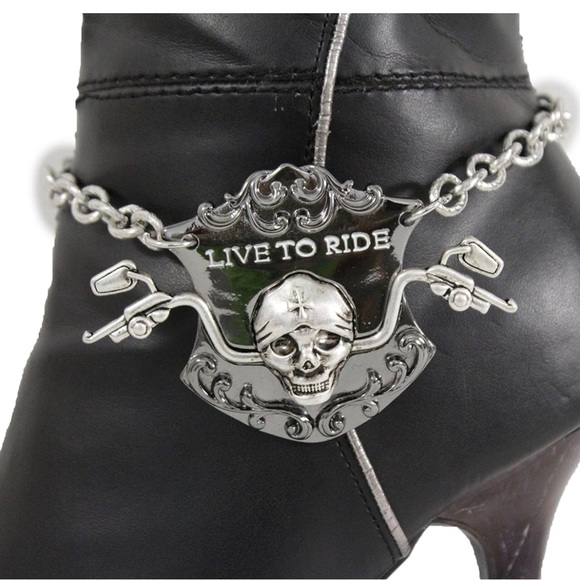 Harley Davidson, Ladies Boot Bracelets. Set of 2. NEW - Picture 7 of 8